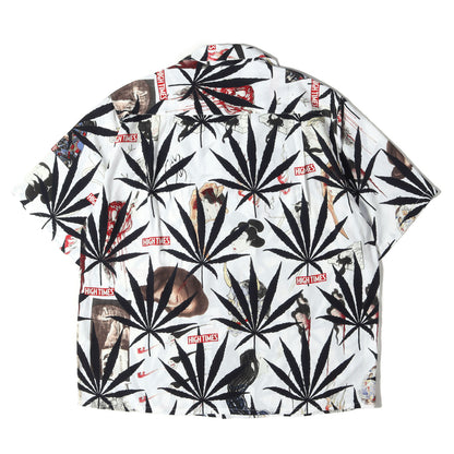 24SS ×HIGHTIMES マリファナ&百鬼夜行図浮世絵 ハワイアンシャツ / アロハシャツ(S/S HAWAIIAN SHIRT)