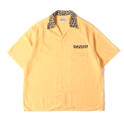 22SS レオパード 2トーン オープンカラー 半袖シャツ(TWO-TONE 50'S SHIRT)