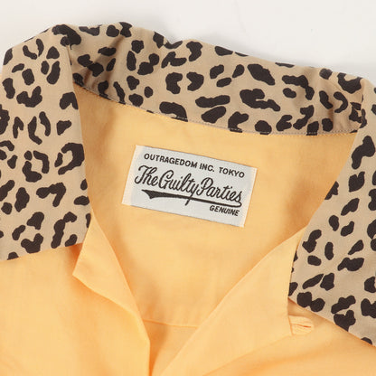 22SS レオパード 2トーン オープンカラー 半袖シャツ(TWO-TONE 50'S SHIRT)