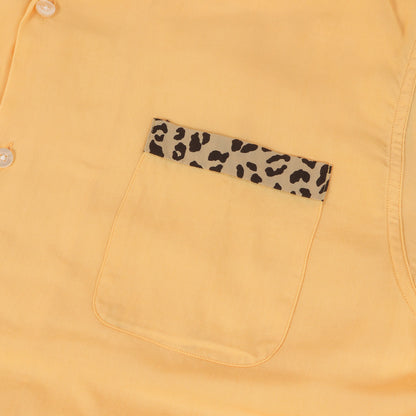 22SS レオパード 2トーン オープンカラー 半袖シャツ(TWO-TONE 50'S SHIRT)