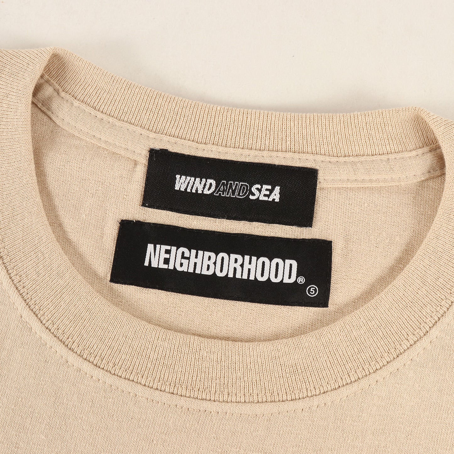 21SS ×WIND AND SEA コラボロゴ クルーネック Tシャツ