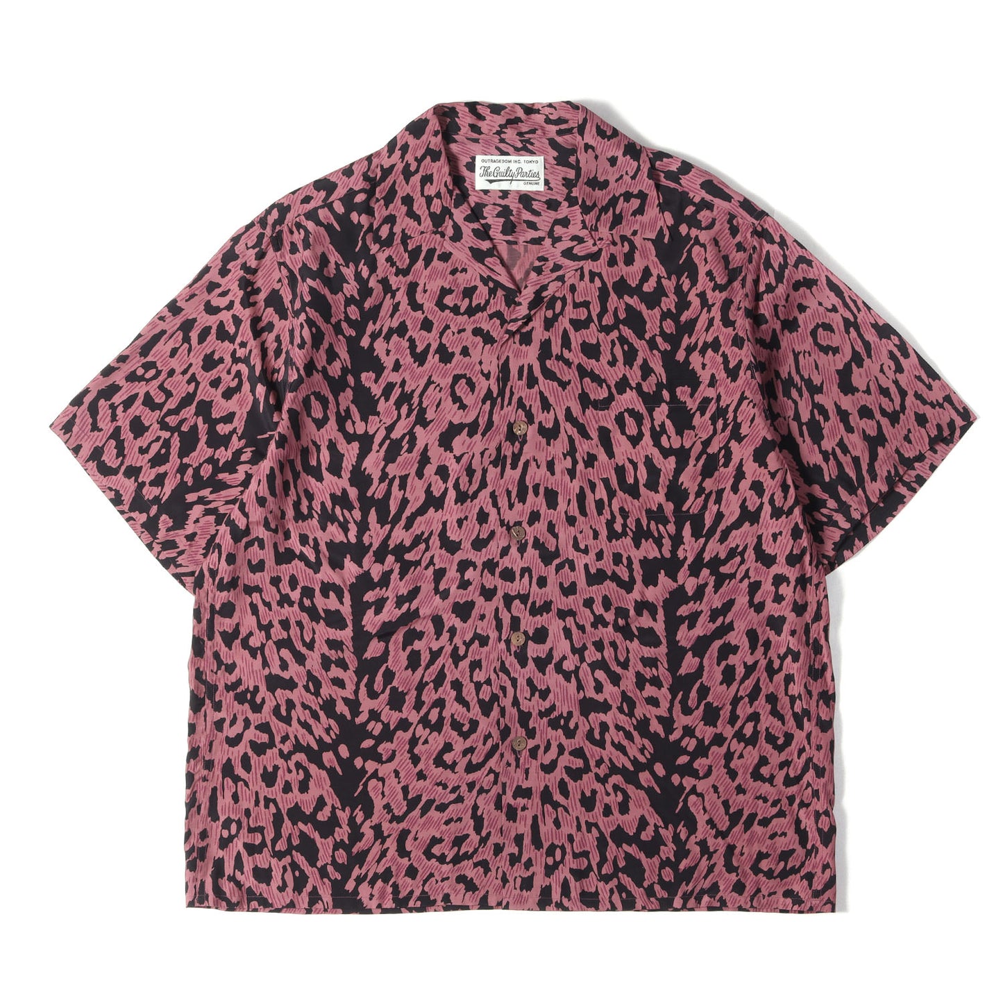 23SS レオパード柄 レーヨン ハワイアンシャツ / アロハシャツ(HAWAIIAN SHIRT S/S)