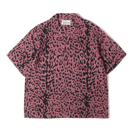 23SS レオパード柄 レーヨン ハワイアンシャツ / アロハシャツ(HAWAIIAN SHIRT S/S)