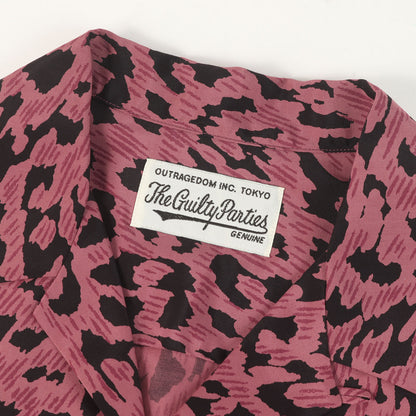 23SS レオパード柄 レーヨン ハワイアンシャツ / アロハシャツ(HAWAIIAN SHIRT S/S)