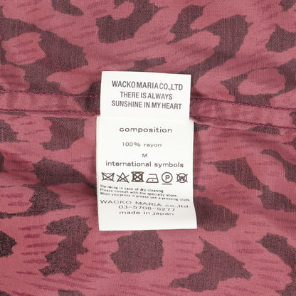 23SS レオパード柄 レーヨン ハワイアンシャツ / アロハシャツ(HAWAIIAN SHIRT S/S)
