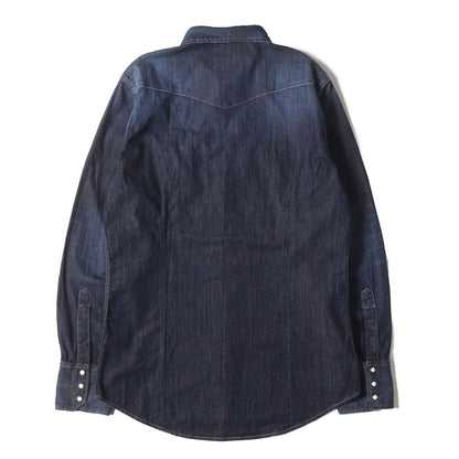 23AW ヴィンテージ加工 ストレッチデニム ウエスタンシャツ(Classic Western Shirt)