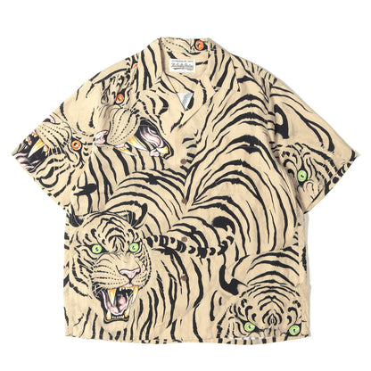 22SS ×TIM LEHI タイガー 虎柄 レーヨン ハワイアンシャツ / アロハシャツ(HAWAIIAN SHIRT)