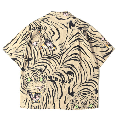 22SS ×TIM LEHI タイガー 虎柄 レーヨン ハワイアンシャツ / アロハシャツ(HAWAIIAN SHIRT)
