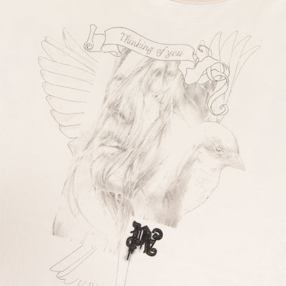 24AW バックロゴ イラストグラフィック オーバーサイズ Tシャツ