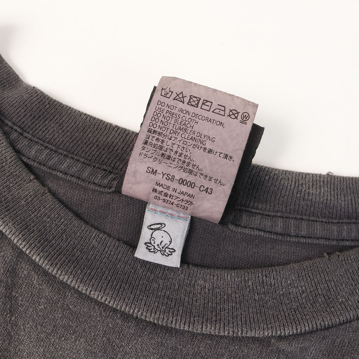 24SS ×LASTMAN ヴィンテージ加工 グラフィック Tシャツ(LM_SS TEE / HOLY GHOST)