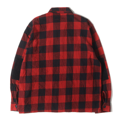 20AW コーデュロイポケット バッファローチェック ヘビー ネルシャツ(L/S BUFFALO CHECK SHIRT)