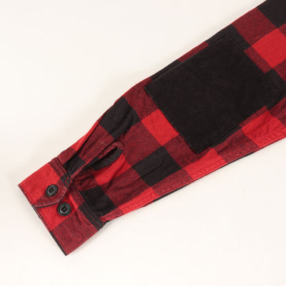 20AW コーデュロイポケット バッファローチェック ヘビー ネルシャツ(L/S BUFFALO CHECK SHIRT)