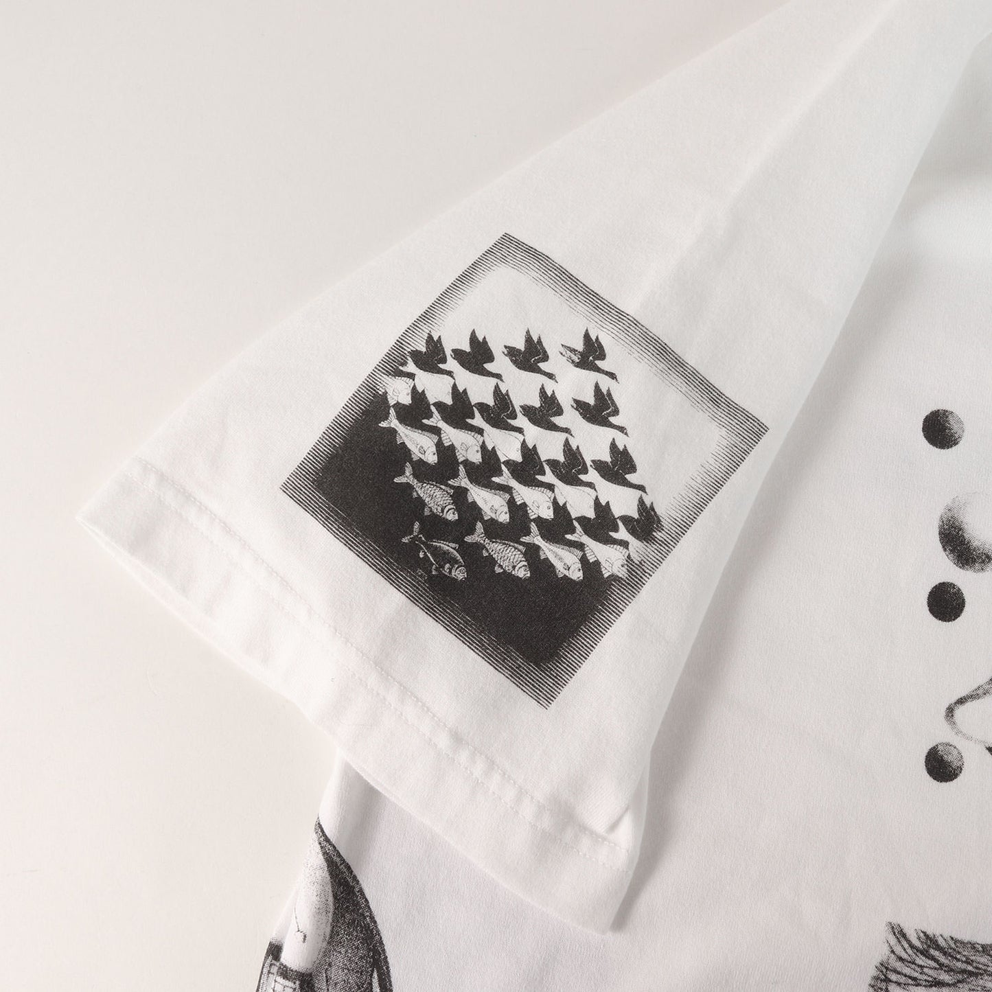 ×M.C. Escher アートプリント ベースボールシャツ(Baseball Jersey)