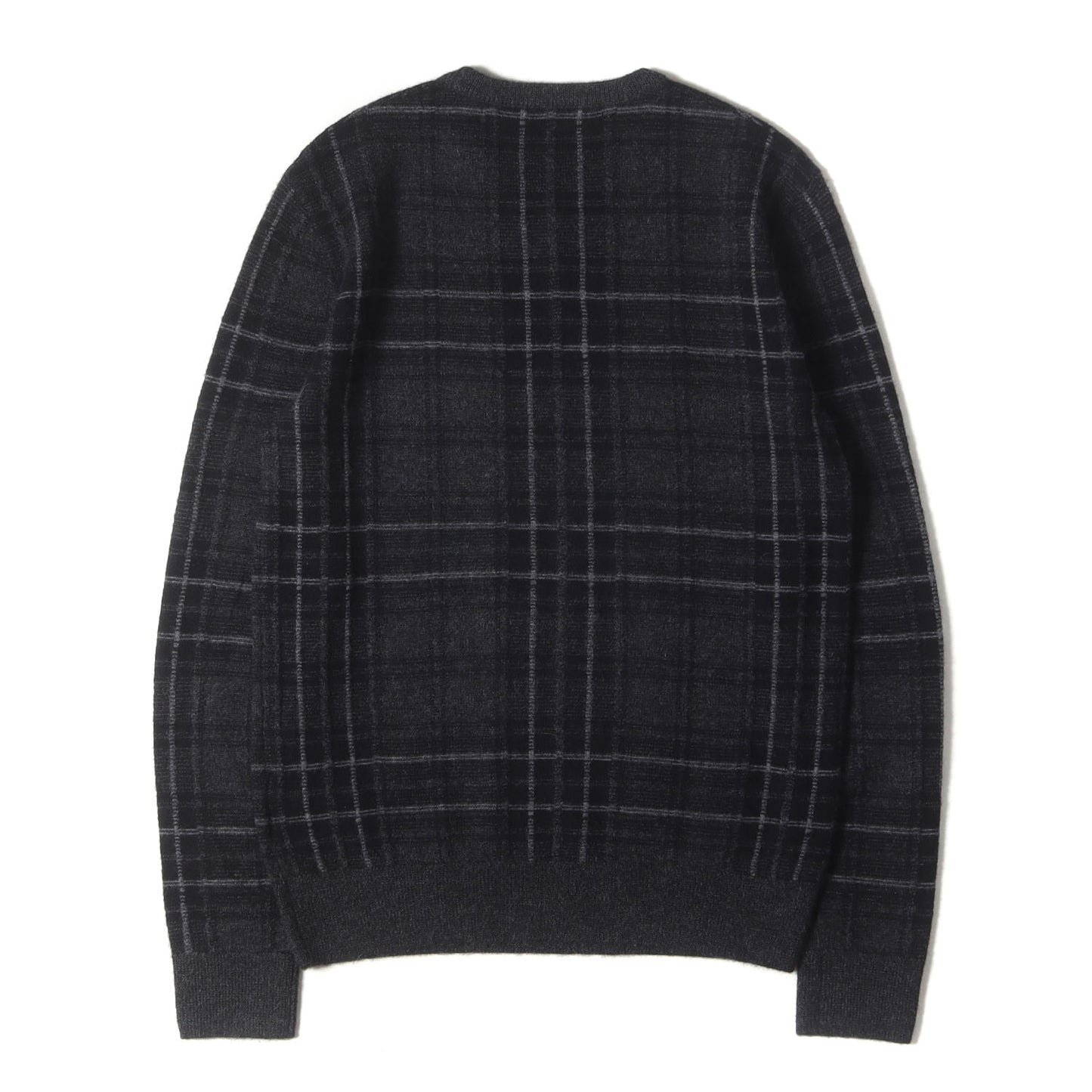 [近年モデル] チェック柄 カシミヤ/アルパカ ニット / PURPLE LABEL パープルレーベル