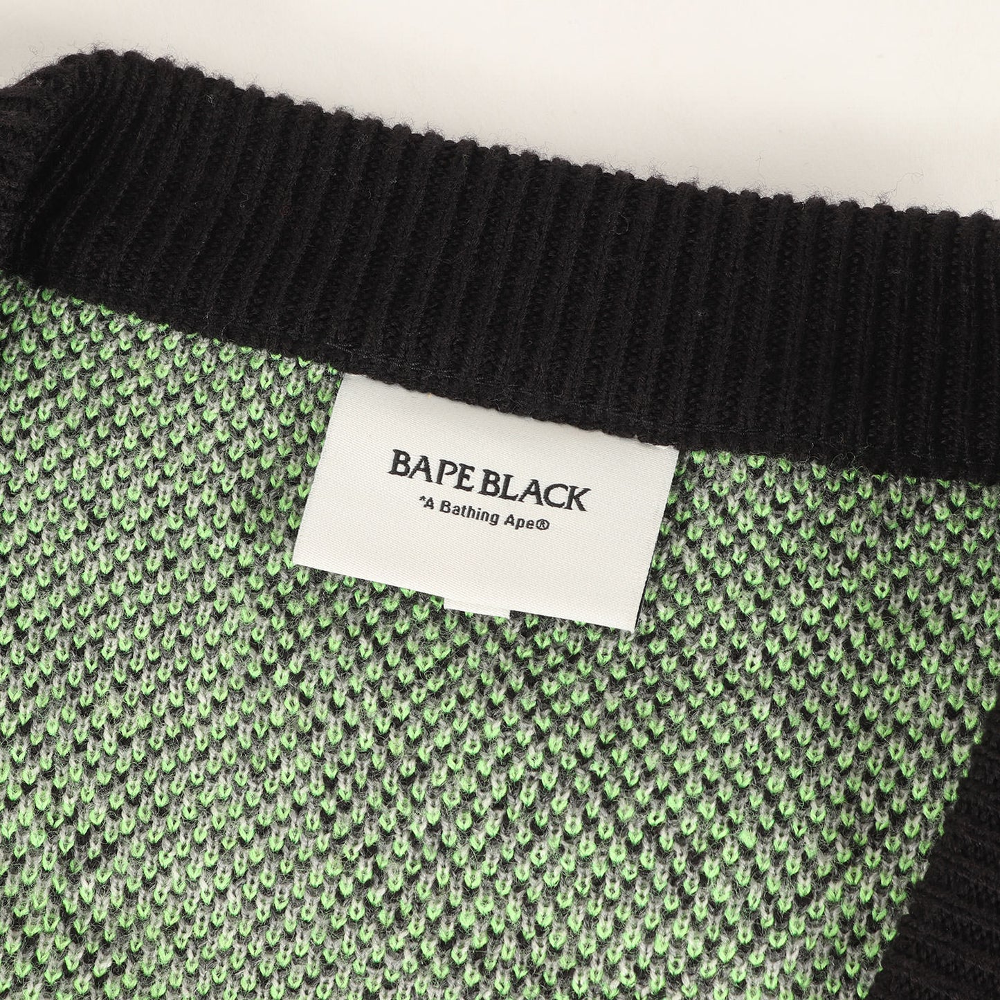 BAPE BLACK ペイズリー柄 ジャガード ニット カーディガン(PAISLEY PATTERN CARDIGAN)
