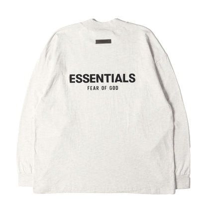FOG ESSENTIALS フロッキープリント モックネック ロングスリーブ Tシャツ