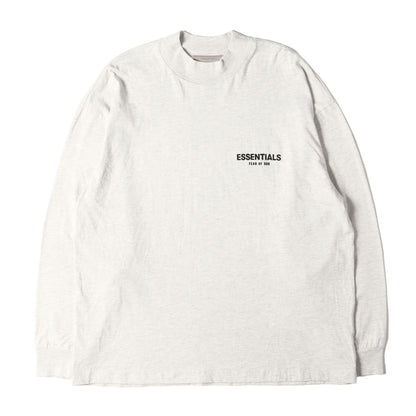 FOG ESSENTIALS フロッキープリント モックネック ロングスリーブ Tシャツ