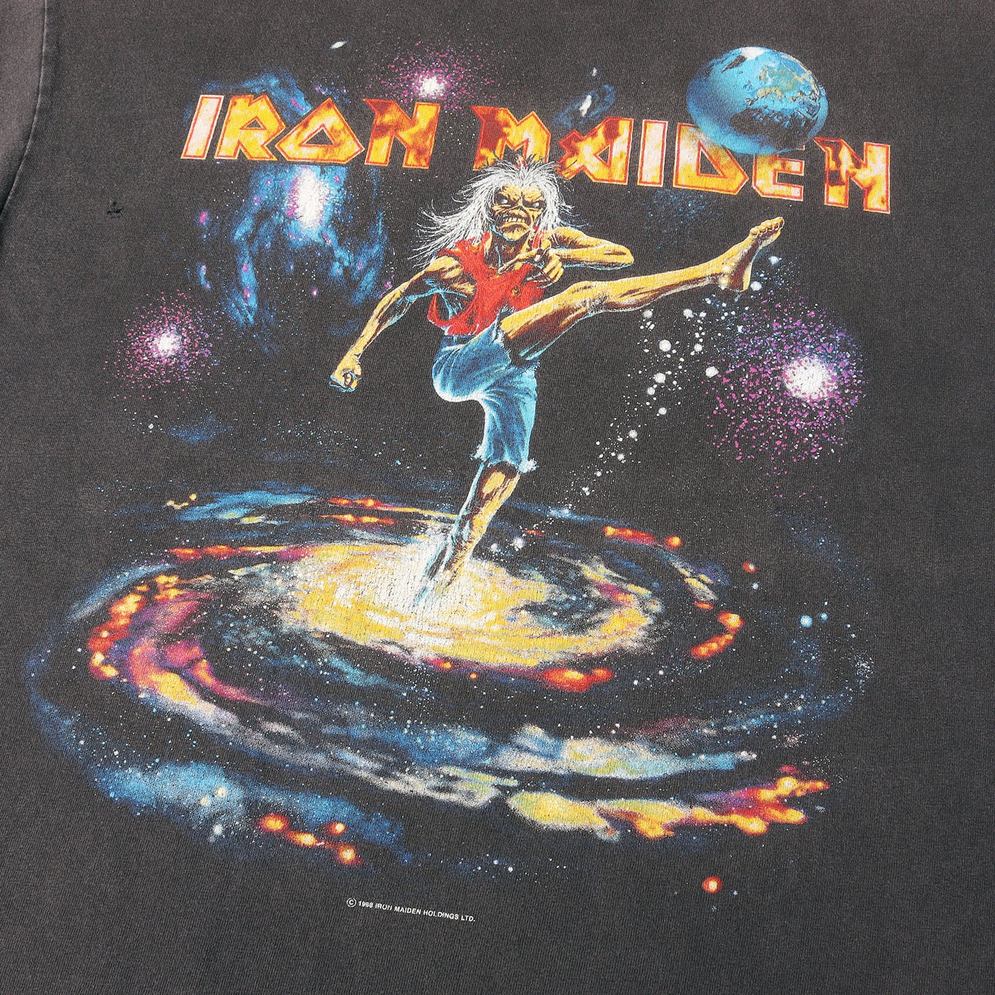 [GOODフェード] 90s IRON MAIDEN Virtual 11 World Tour アイアンメイデン Tシャツ / メキシコ製 TULTEX