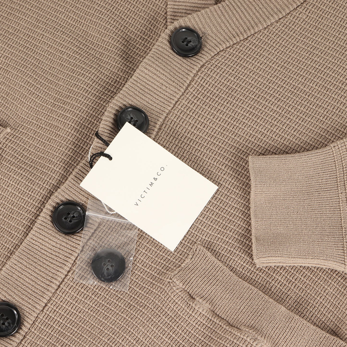 23SS ビッグシルエット ワッフルニット カーディガン(BIG WAFFLE CARDIGAN)