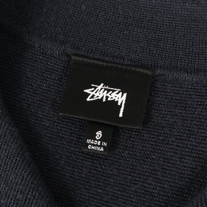 21SS オープンカラー ニット 半袖シャツ(Stripe Edge Knit Shirt)