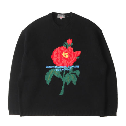 ×Yohji Yamamoto ローズ ウールニット セーター(Sweater)