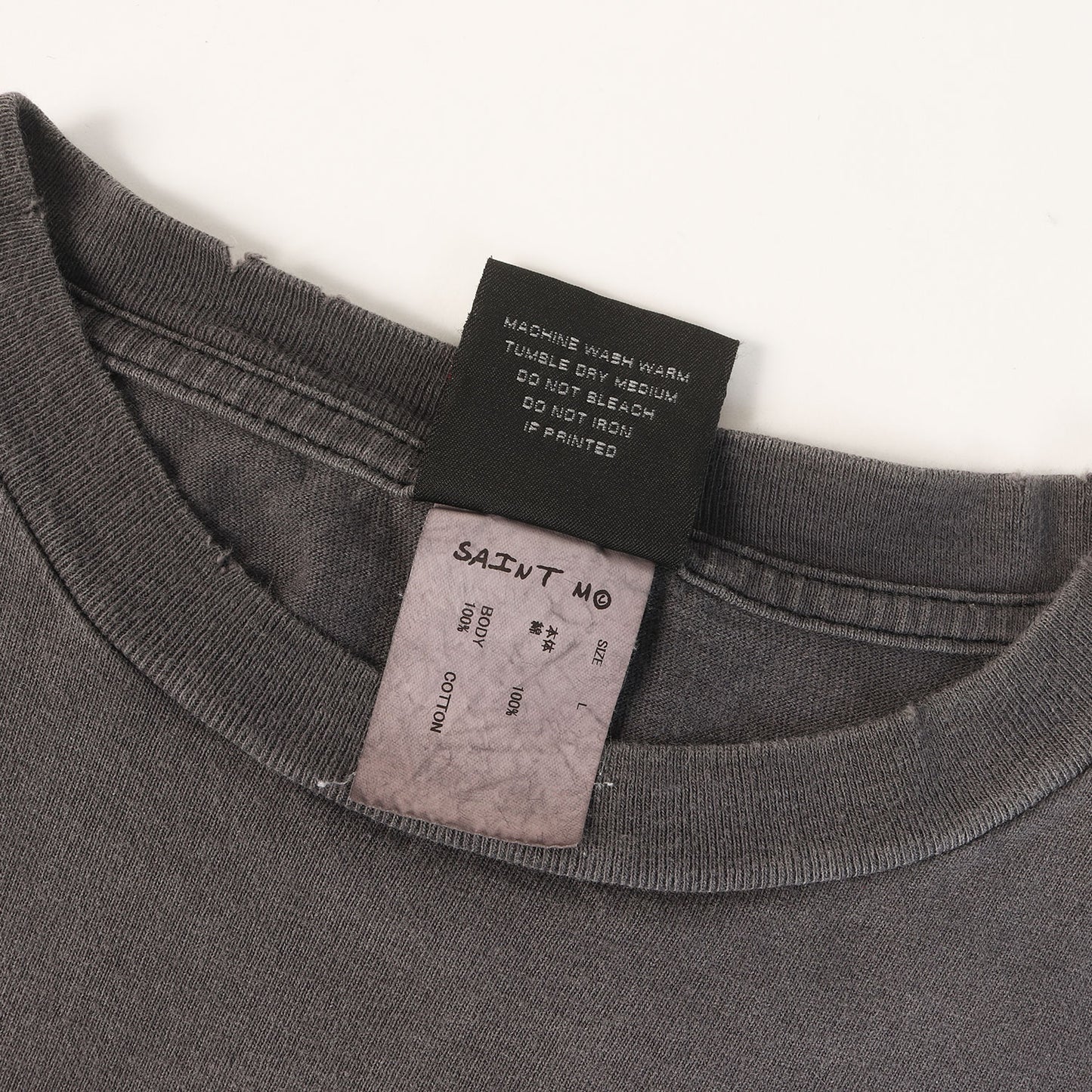 24SS ヴィンテージ加工 プレステロゴ Tシャツ(SS TEE / SM6)