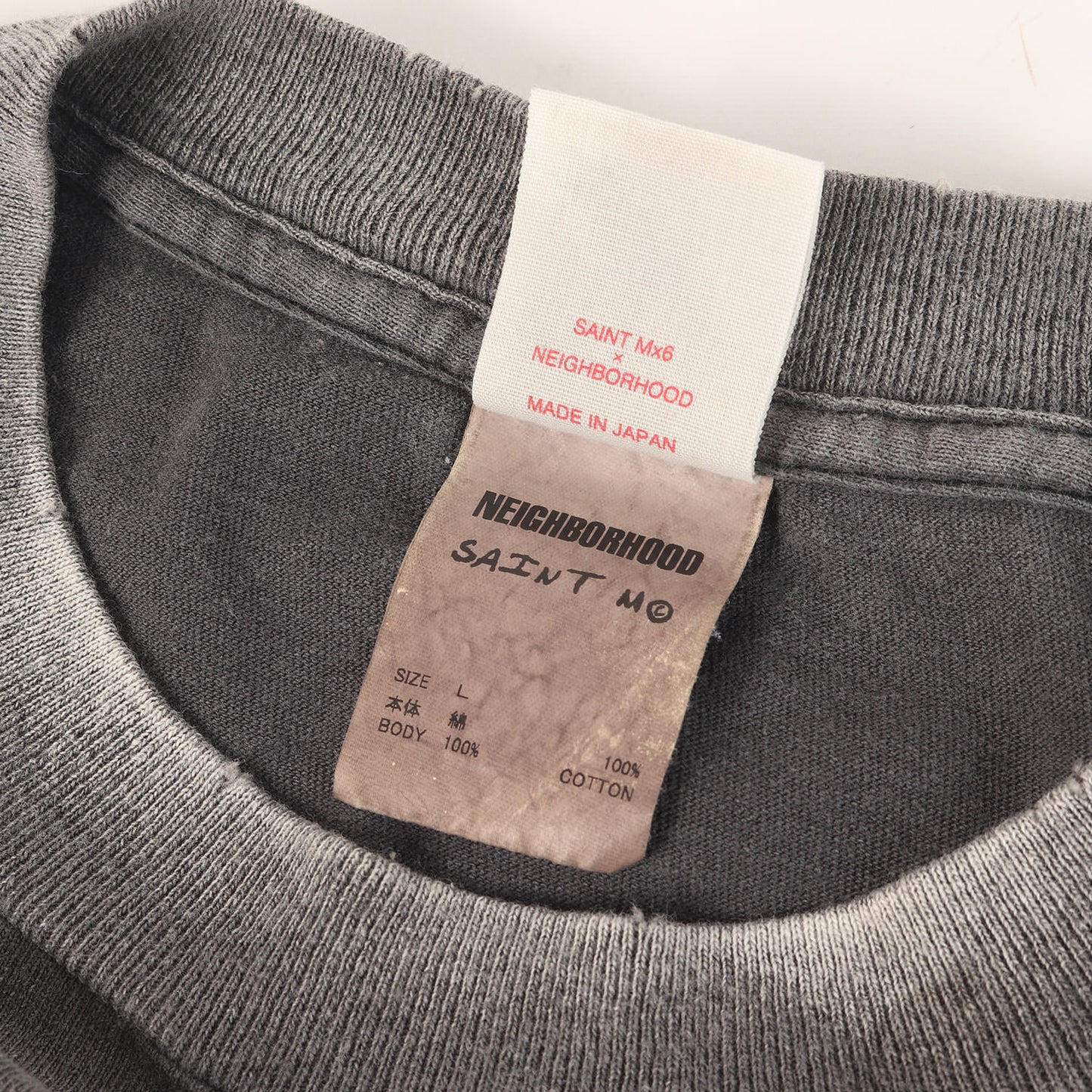 25SS ×NEIGHBORHOOD ヴィンテージ加工 Tシャツ(STHD. SS TEE HOOD)