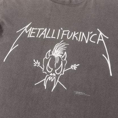 [雰囲気抜群] 90s Metallica METALLI'FUKIN'CA メタリカ Tシャツ / USA製 BROCKUM