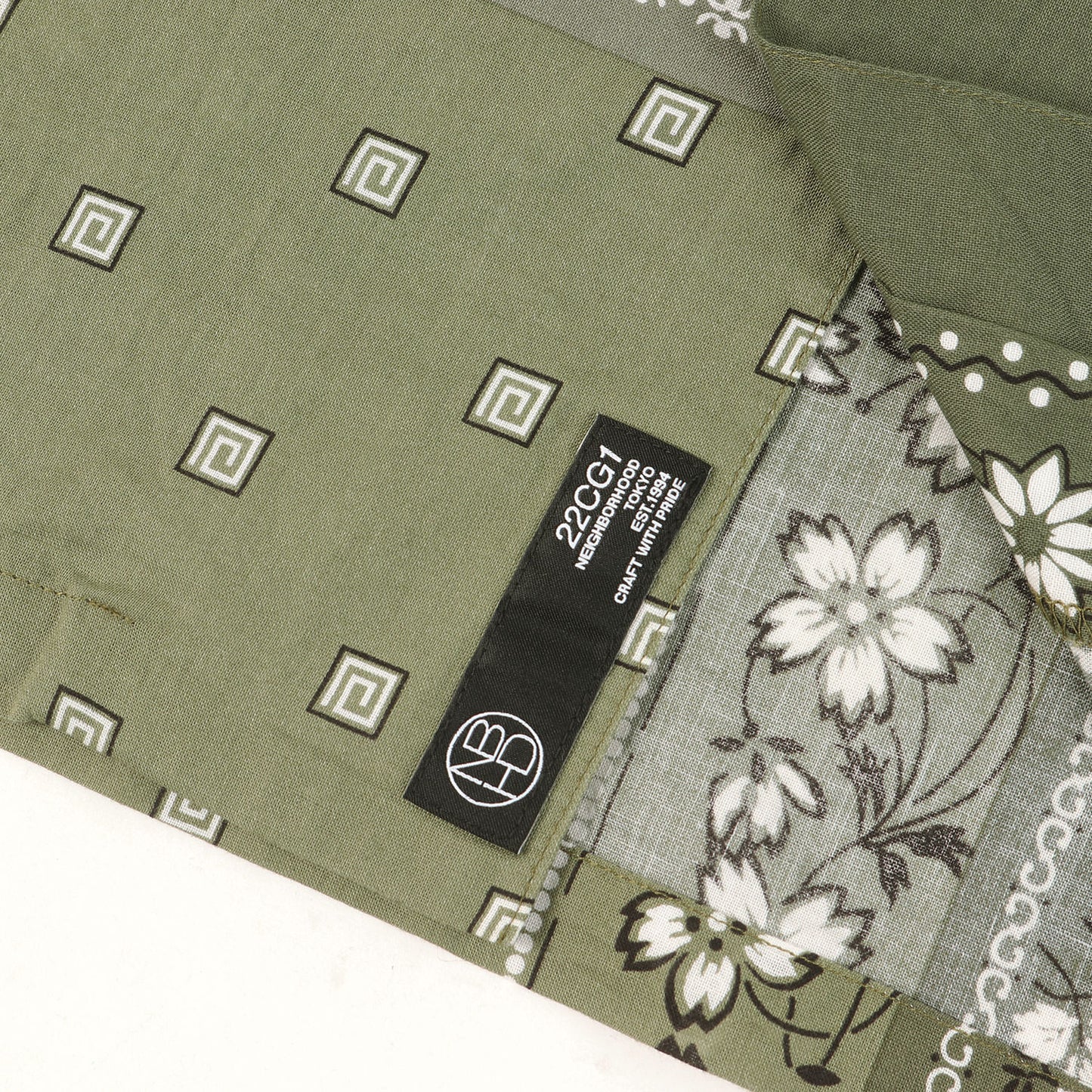 22SS バンダナ柄 オープンカラー 半袖シャツ(BANDANA CHOPPED / C-SHIRT . SS)