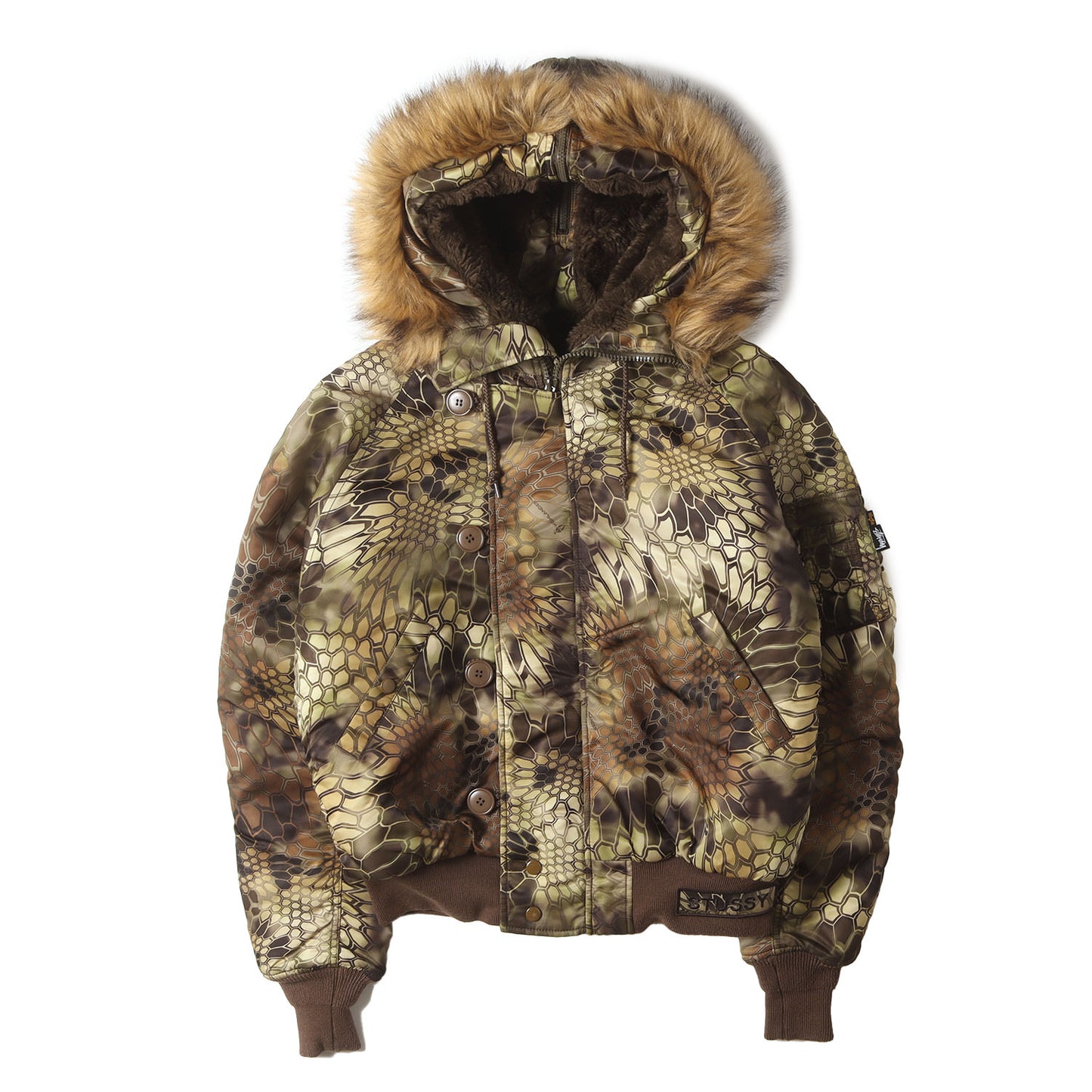 23AW ×ALPHA N-2B 裏ボア フライトジャケット(Kryptek N-2B Short Waist Parka)
