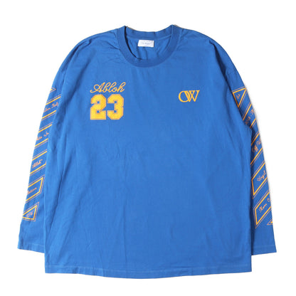 24SS ナンバリングロゴ オーバーサイズ ロングスリーブ Tシャツ(Abloh Long Sleeve T-Shirt)