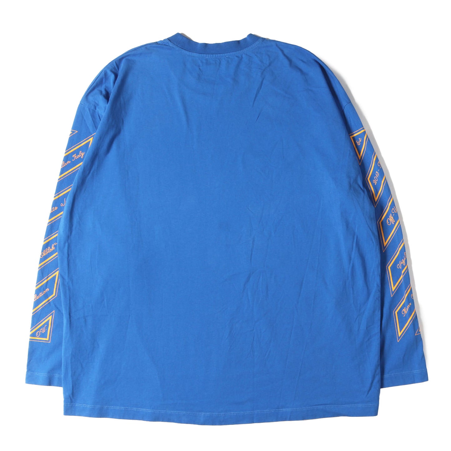 24SS ナンバリングロゴ オーバーサイズ ロングスリーブ Tシャツ(Abloh Long Sleeve T-Shirt)