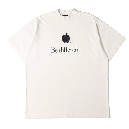 22AW ダメージ加工 Be differentロゴ オーバーサイズ Tシャツ