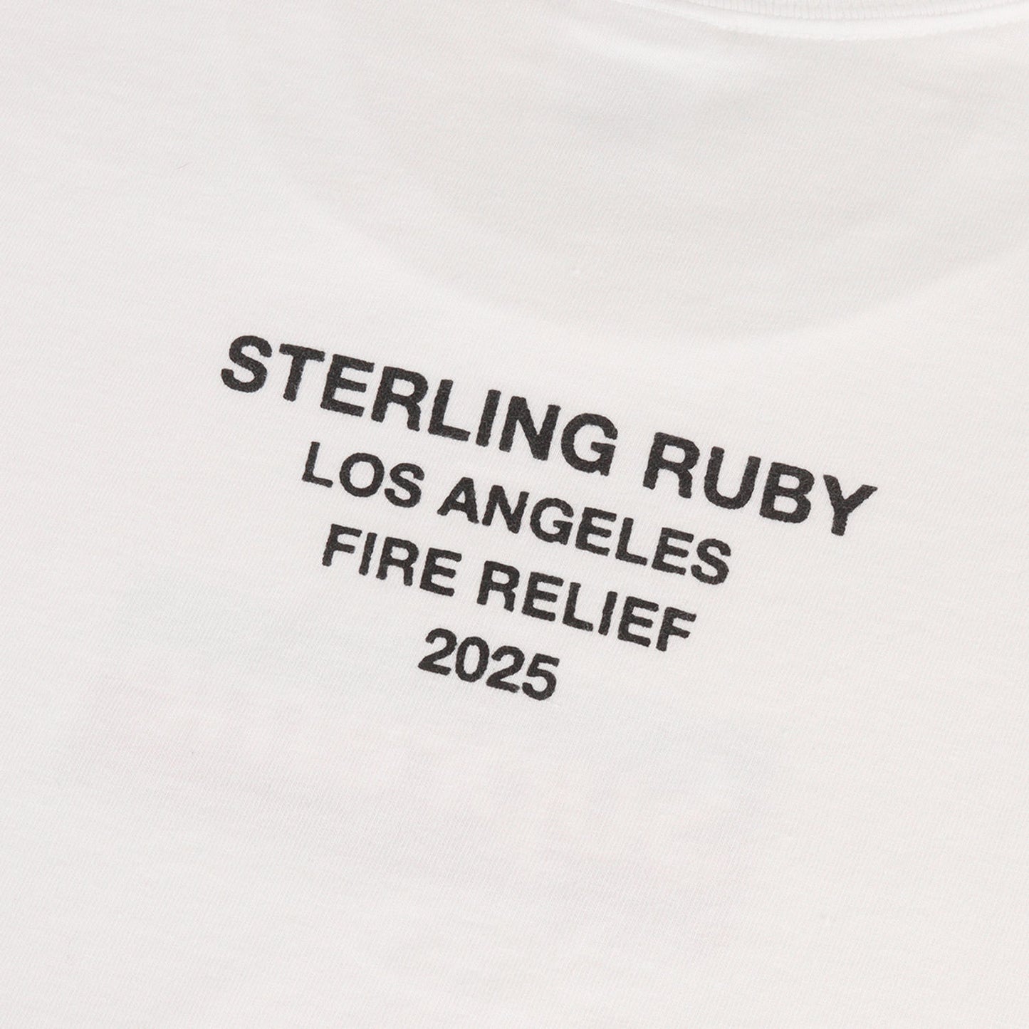 25SS ロサンゼルス チャリティー BOXロゴ Tシャツ(Los Angeles Fire Relief Box Logo Tee)