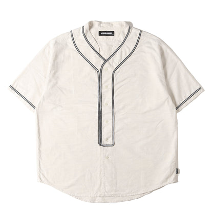 22SS アップリケロゴ フランネル ベースボールシャツ(B.B. C-SHIRT SS)
