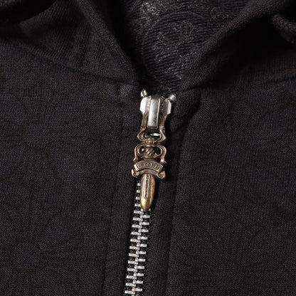 近年モデル CHプラス モノグラム総柄 ホースシュープリント ダガージップ スウェットパーカー(SWTSHRT HD ZIP)