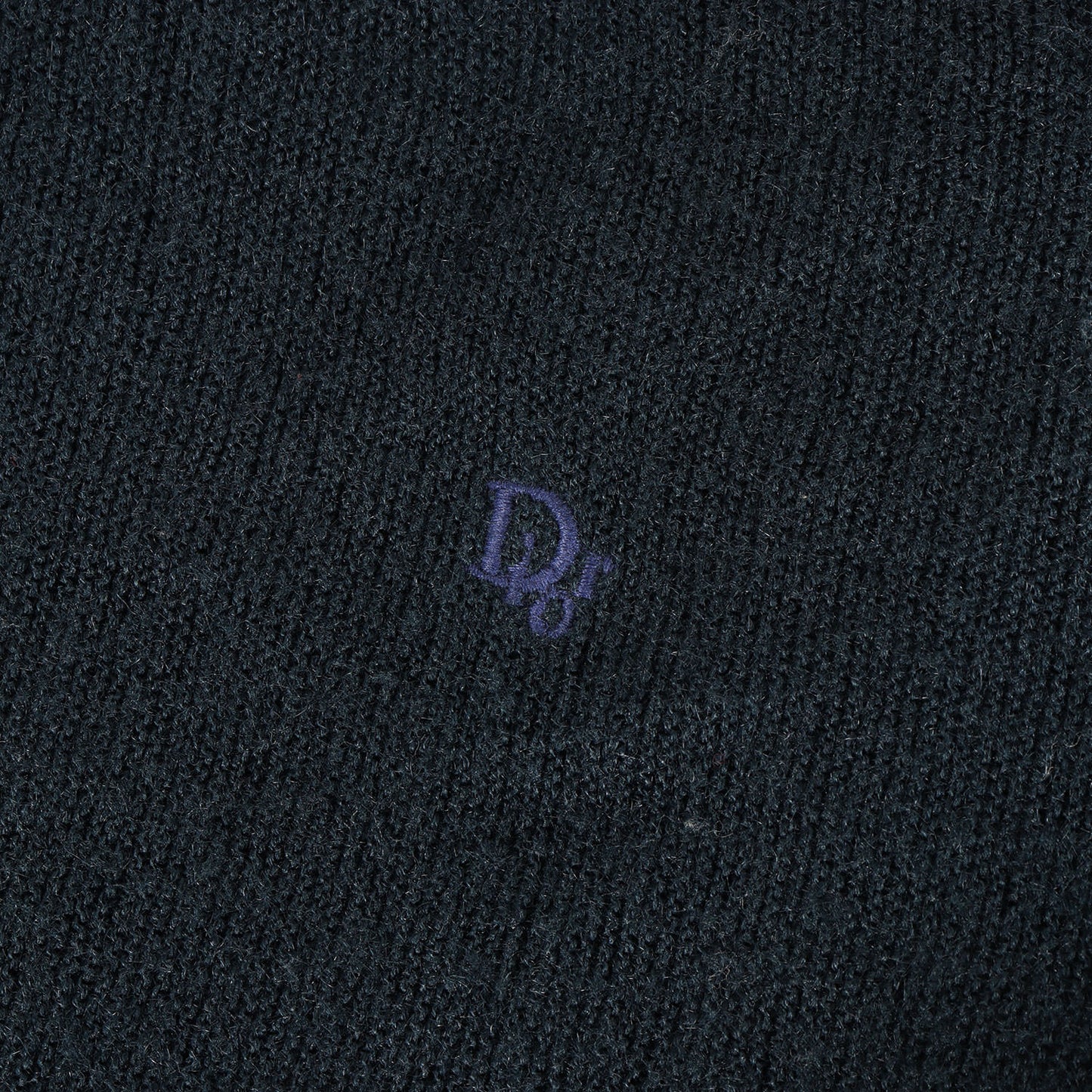 80s Diorロゴ刺繍 アクリルニット カーディガン(USA製)