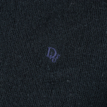 80s Diorロゴ刺繍 アクリルニット カーディガン(USA製)