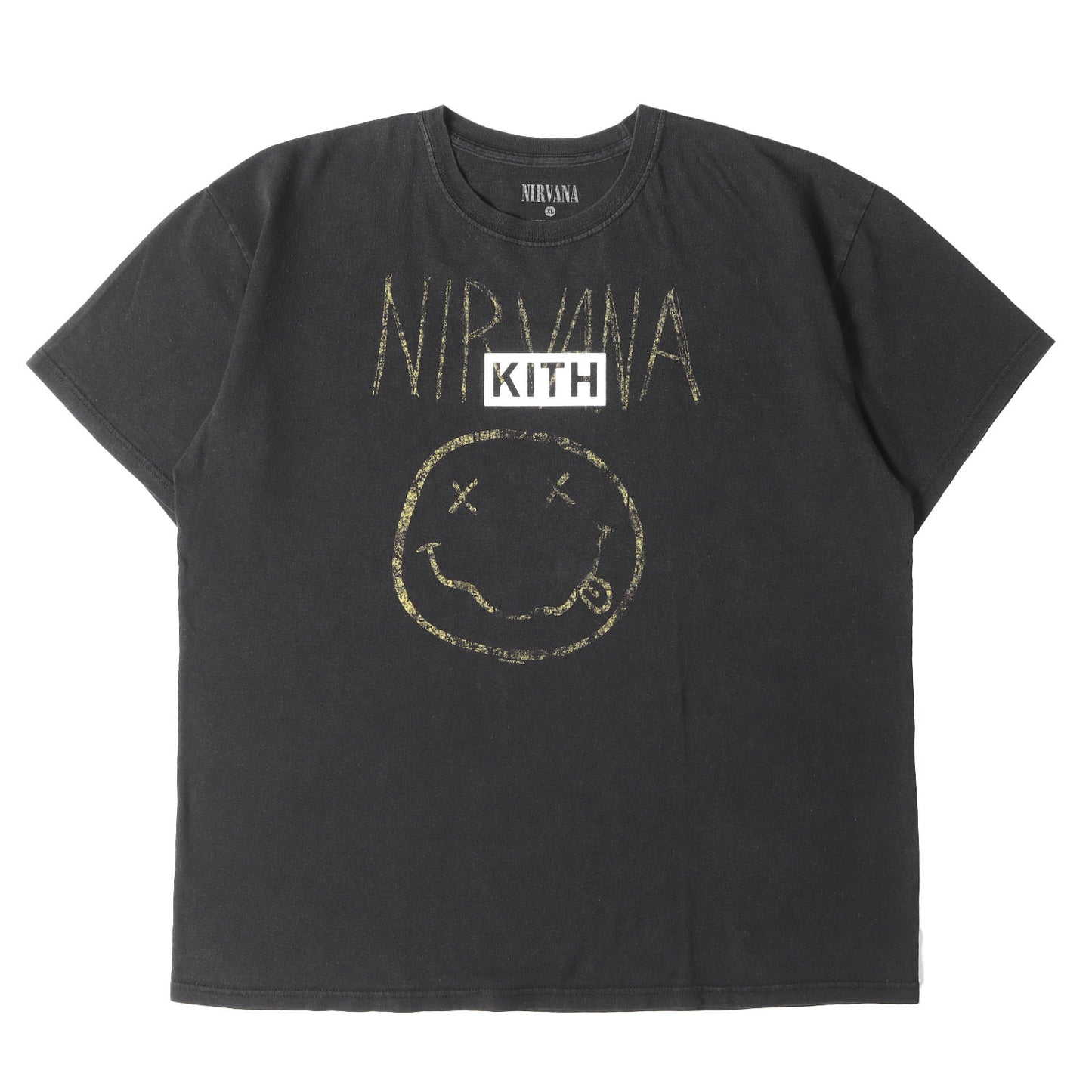 25SS 古着リメイク NIRVANA BOXロゴ Tシャツ