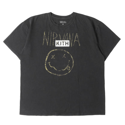 25SS 古着リメイク NIRVANA BOXロゴ Tシャツ