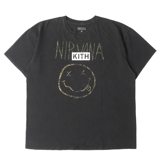 25SS 古着リメイク NIRVANA BOXロゴ Tシャツ