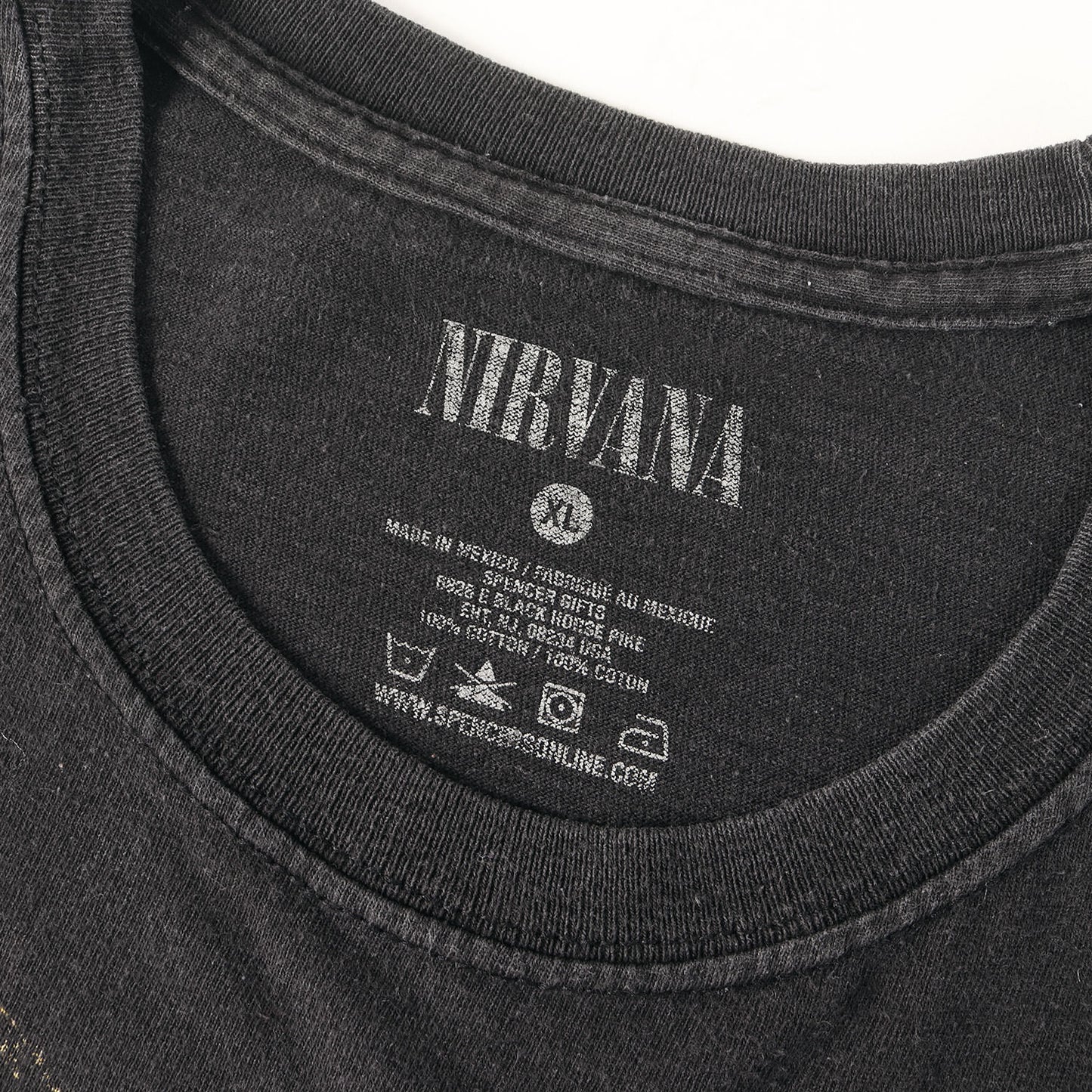 25SS 古着リメイク NIRVANA BOXロゴ Tシャツ