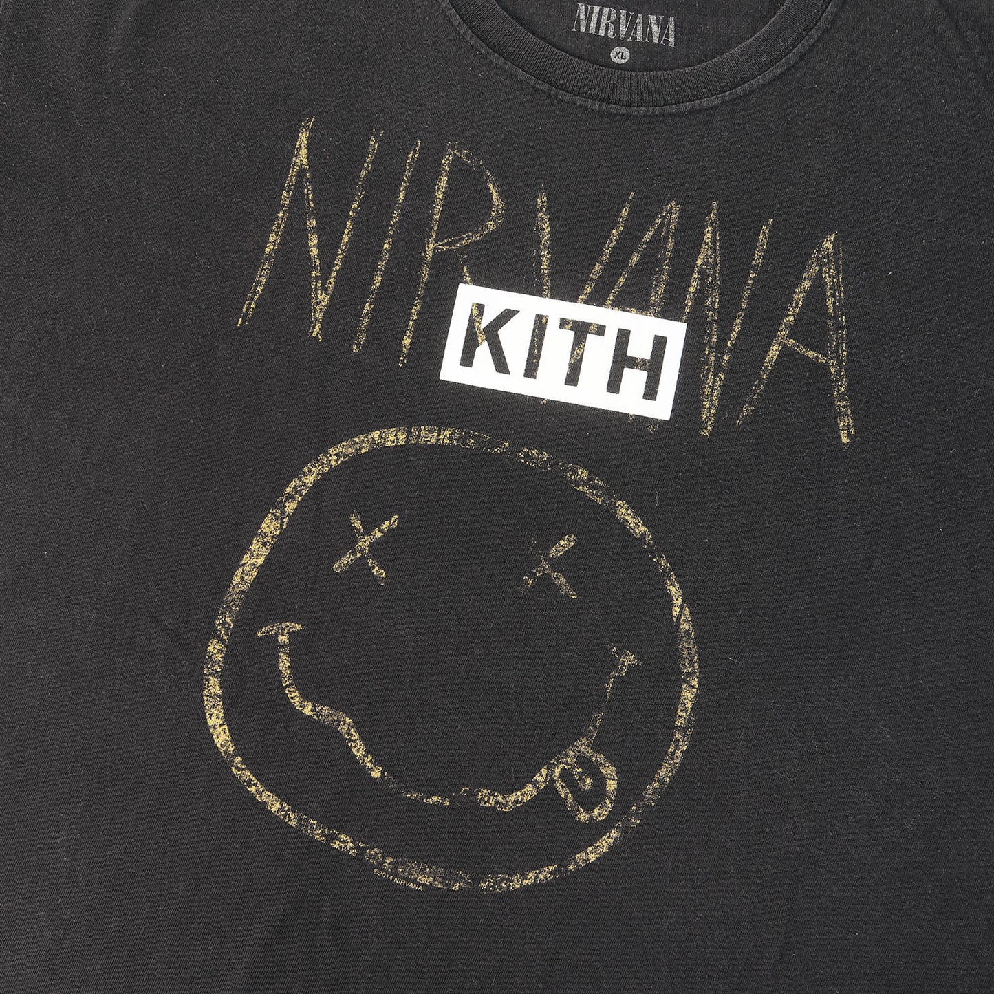 25SS 古着リメイク NIRVANA BOXロゴ Tシャツ