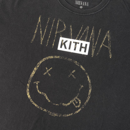 25SS 古着リメイク NIRVANA BOXロゴ Tシャツ