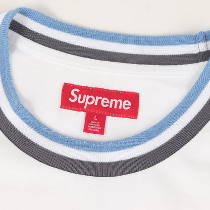 24SS エバーラストロゴ クルーネック Tシャツ(Warm Up Stripe S/S Top)