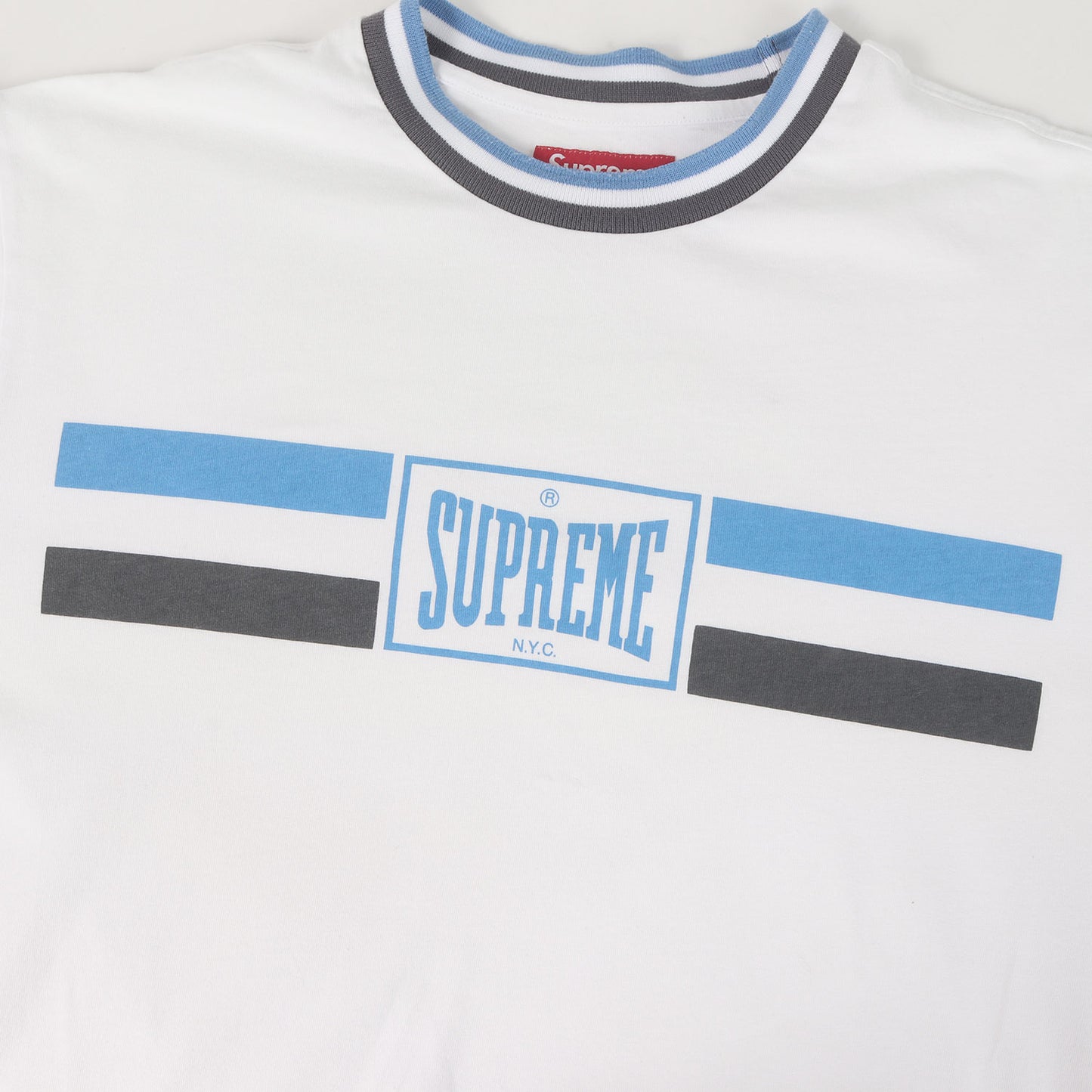 24SS エバーラストロゴ クルーネック Tシャツ(Warm Up Stripe S/S Top)
