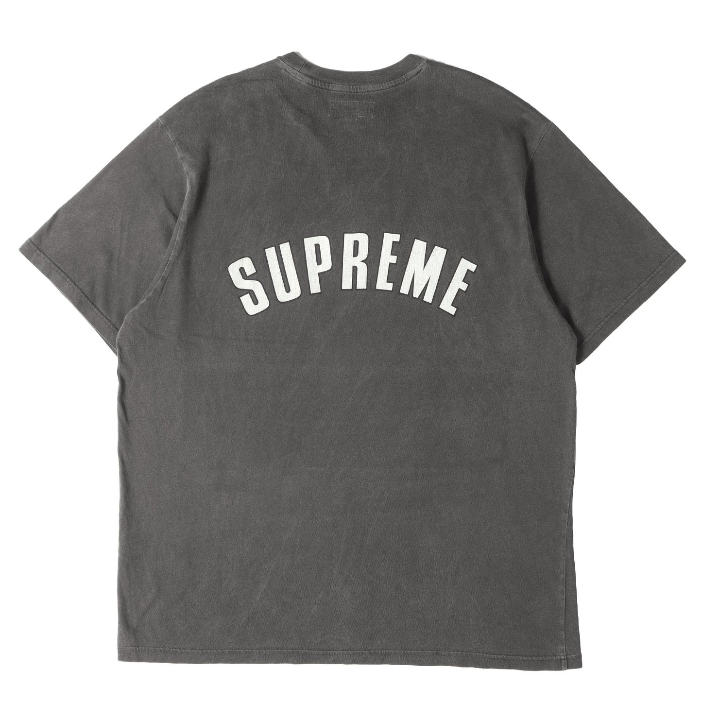 24SS オーバーダイ加工 クラック アーチロゴ Tシャツ(Cracked Arc S/S Top)