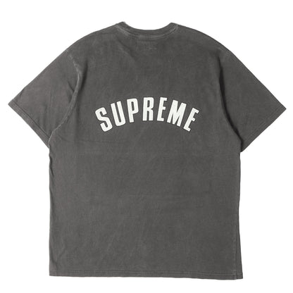 24SS オーバーダイ加工 クラック アーチロゴ Tシャツ(Cracked Arc S/S Top)
