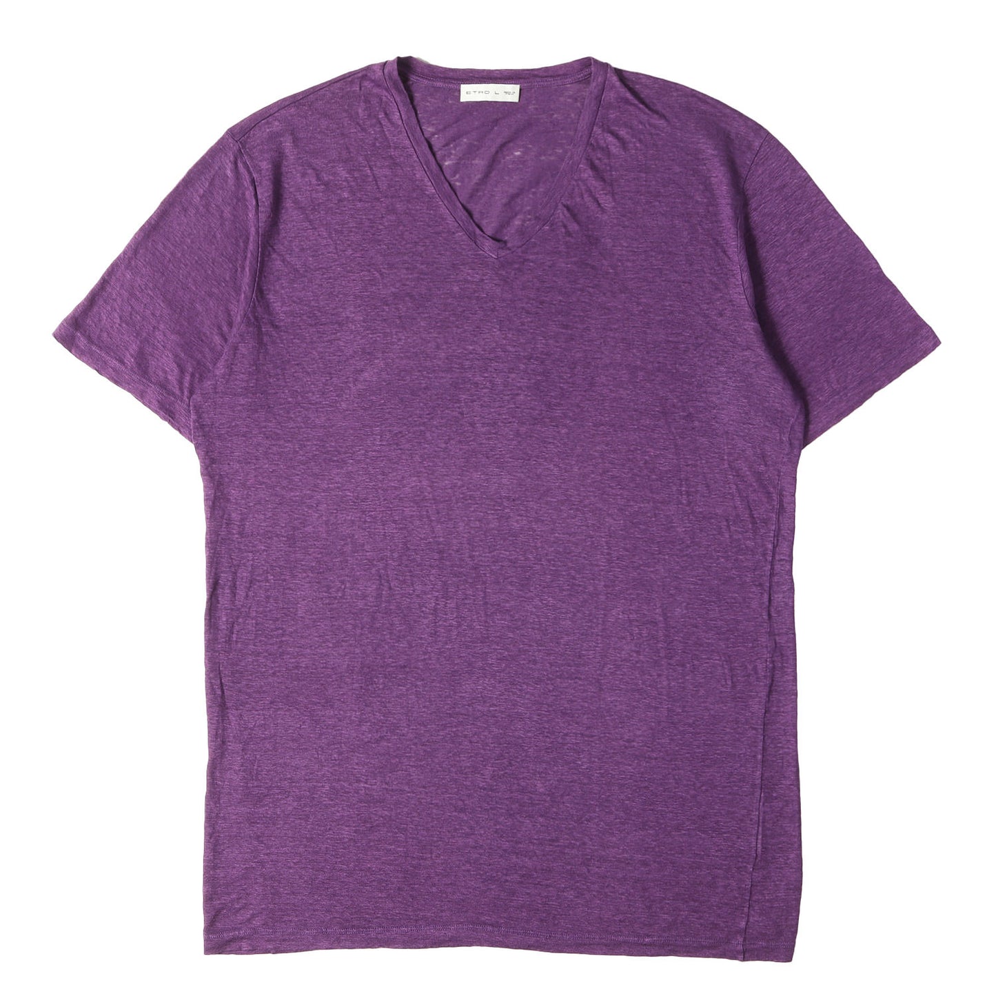 スラブニット Vネック Tシャツ