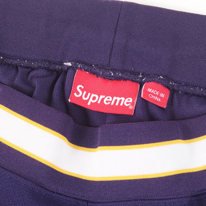 22SS クロコフェイクレザー ナンバリングロゴ バスケショーツ(Faux Croc Basketball Short)